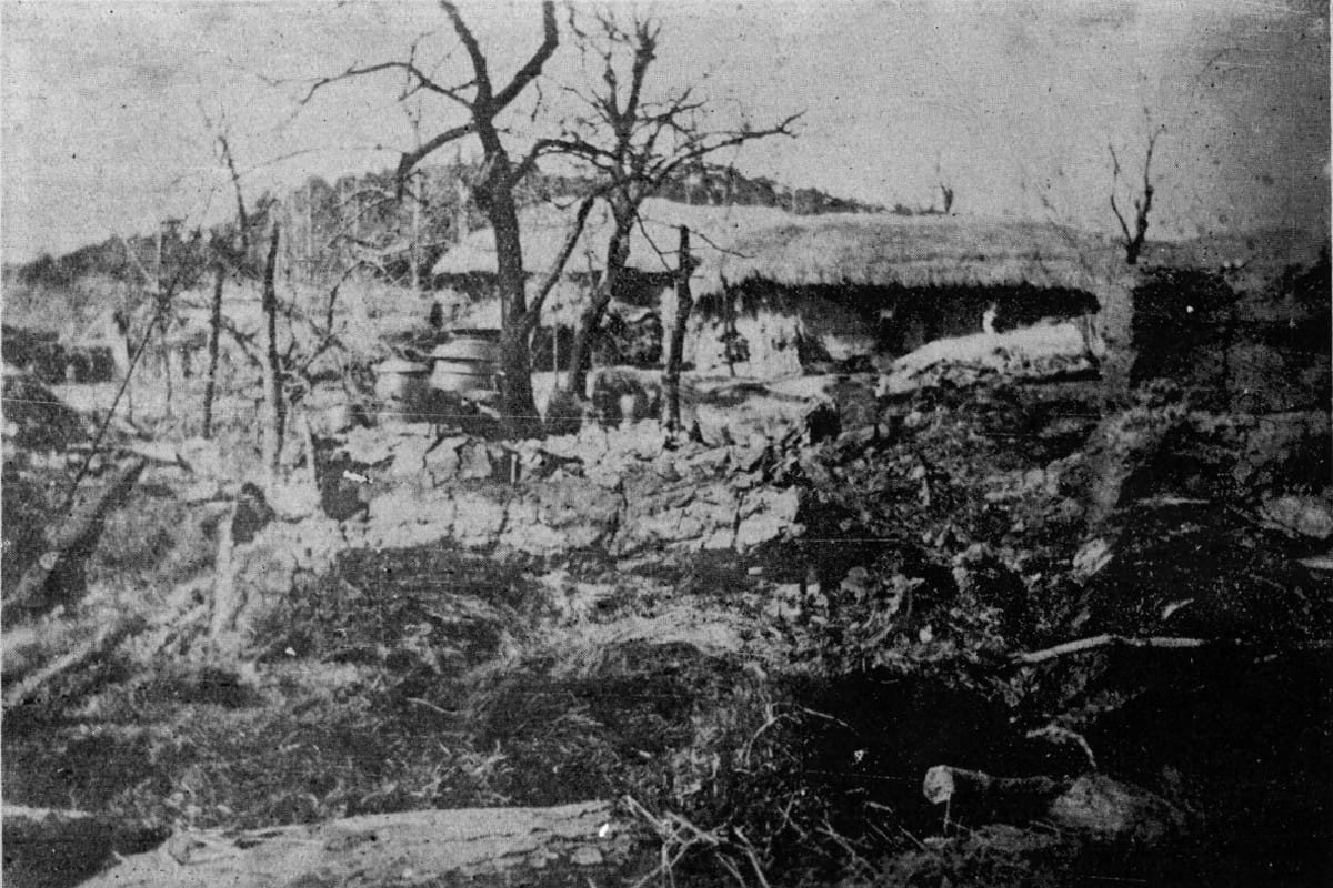 1919년 학살 직후의 제암리