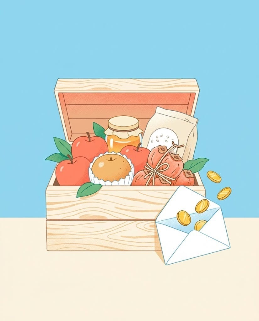 지역 특산품 답례품 일러스트