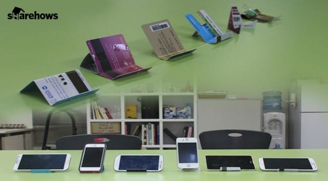카드로 스마트폰 거치대 만드는 6가지 방법