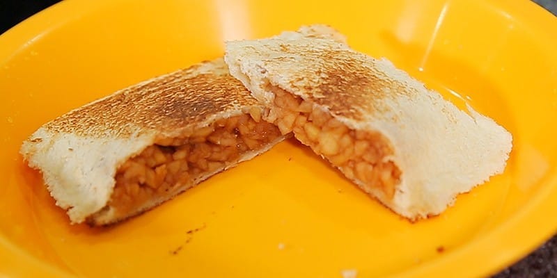오븐 없이 식빵으로 애플파이 만들기