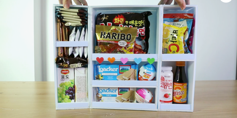 이색 생일선물, 과자 냉장고 만들기!