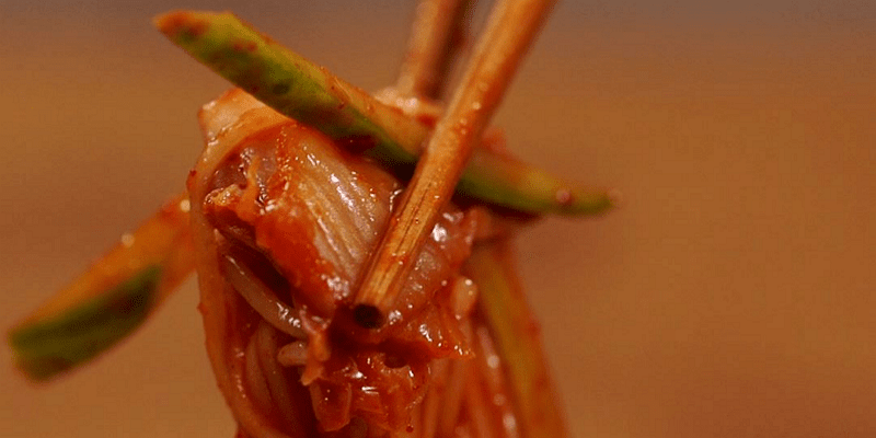 초간단 김치비빔국수