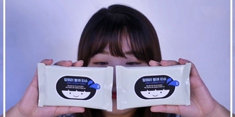 핫한 신상품 '앞머리빨래티슈' 직접 써 봤슈~!