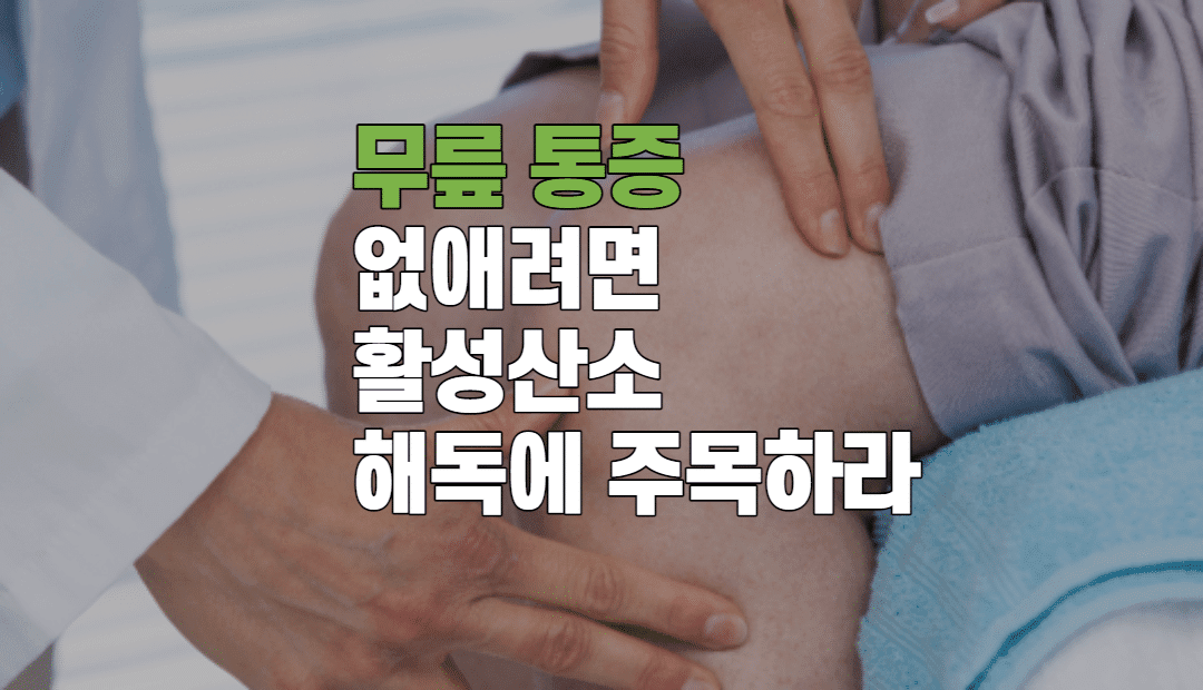 무릎 통증 없애려면 '이것' 해독이 중요하다
