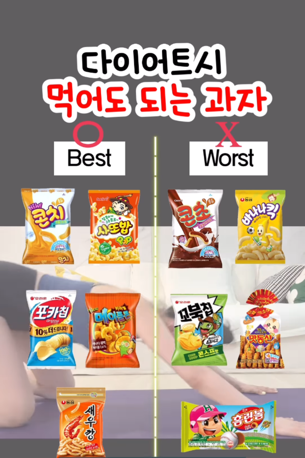 다이어트 할 때 먹어도 되는 과자는?