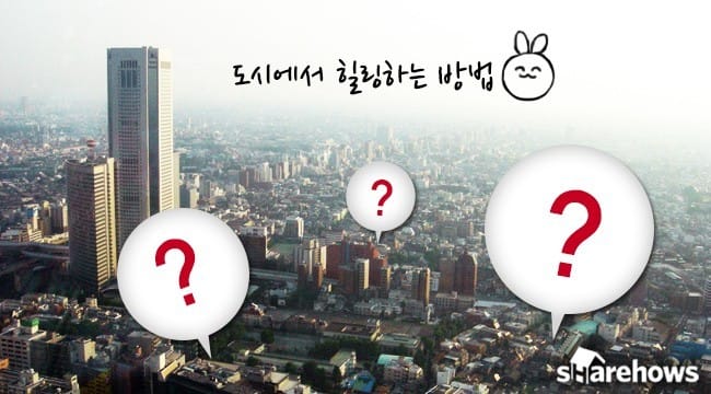 도시에서 힐링하는 방법 글 대표 이미지