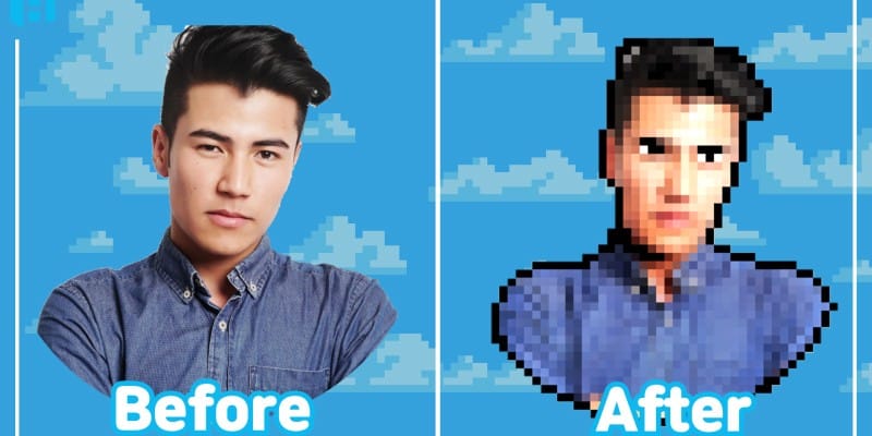 레트로 스타일 뿜뿜!! 픽셀 사진만들기 글 대표 이미지