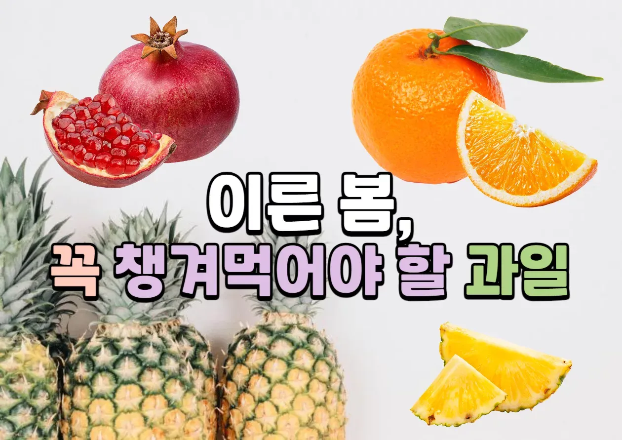 이른 봄 피로 해결! 면역력 높이는 건강 과일 3가지 글 대표 이미지