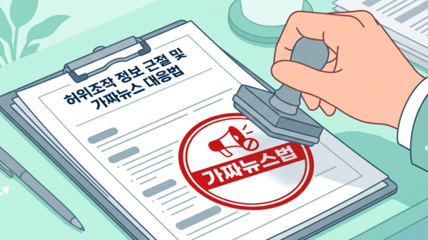 정부, 가짜뉴스 뿌리 뽑는다…허위정보 유통 시 최대 10억 원 과징금 부과 글 대표 이미지