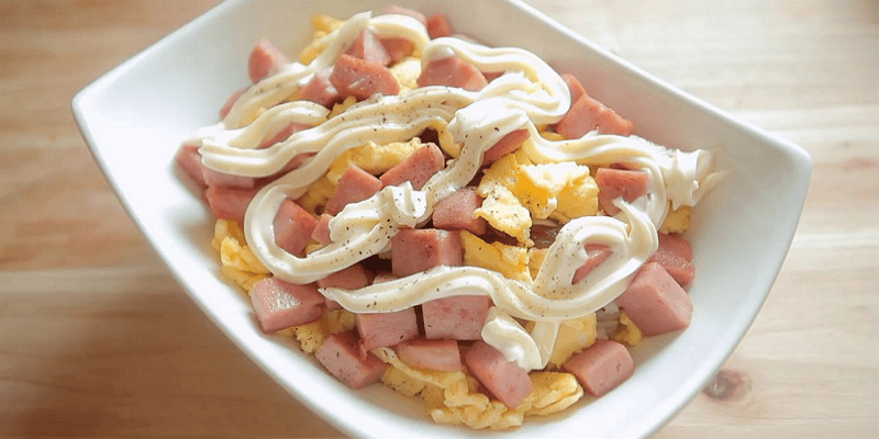 초간단 자취요리! 스팸 마요 덮밥 만들기 글 이미지