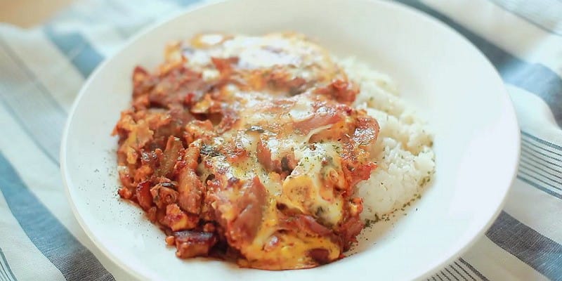 맛이 없을 수 없는 조합! 김치 삼겹살 덮밥 Post image