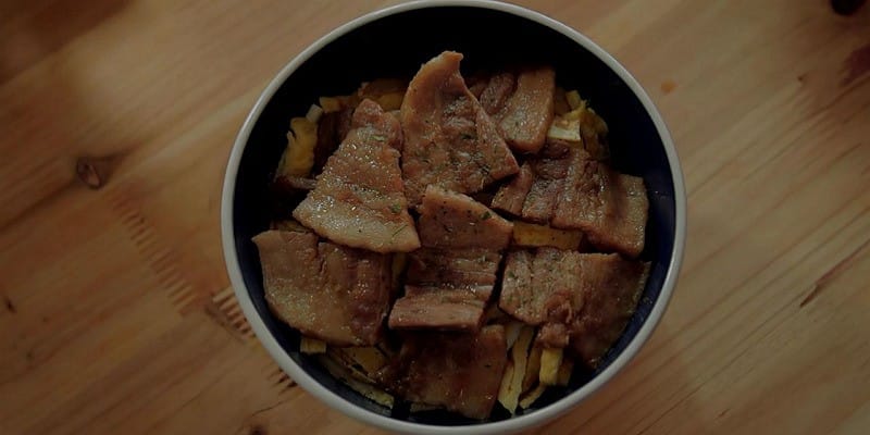 남은 삼겹살로 맛있는 차슈 덮밥 만들기!!! Post image