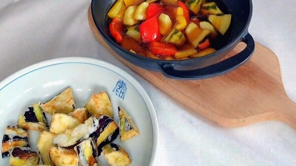 사찰식 가지 탕수 만드는 방법 글 이미지