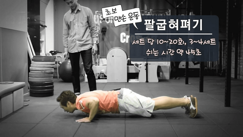 초보 맨손운동 3가지
