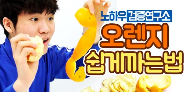 [와비] 노하우 검증 2탄_오렌지 쉽게 까는 방법