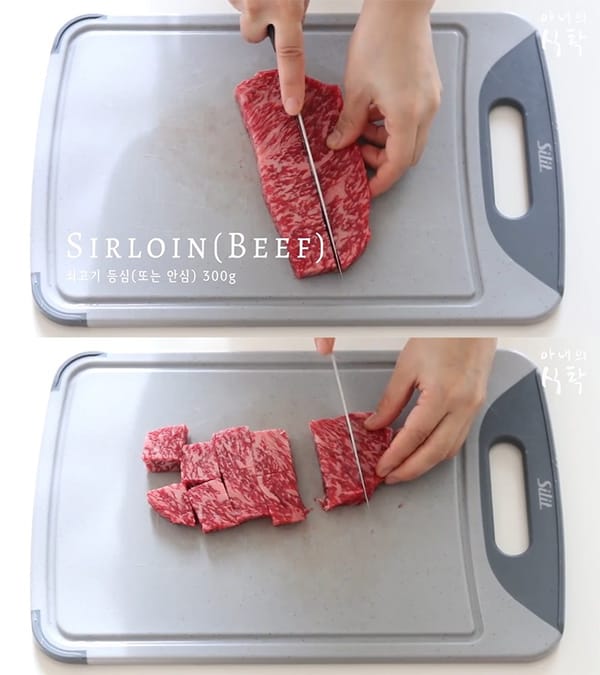 굽는 소리부터 맛있는 찹스테이크