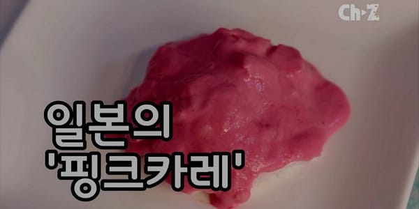 핑크색 카레를 먹어봤다!