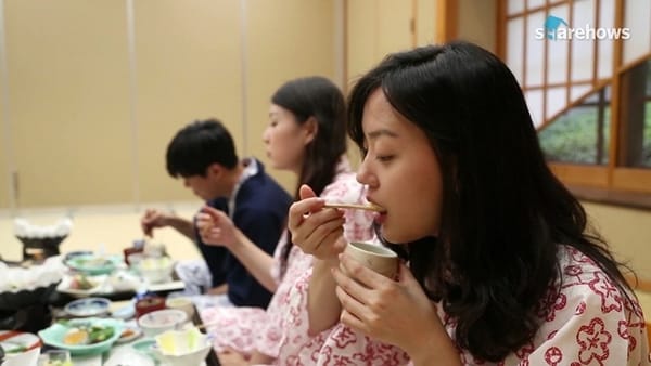 풍경좋은 노천탕에 맛있는 가이세키 요리 '바이엔 료칸'
