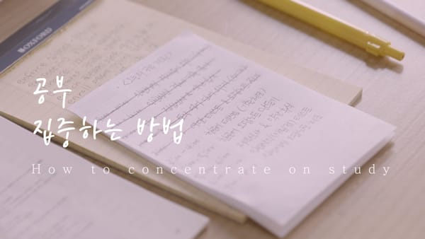 이거면 나도 공부 습관 잡을 수 있다!? 공부 집중할 수 있는 방법 5가지