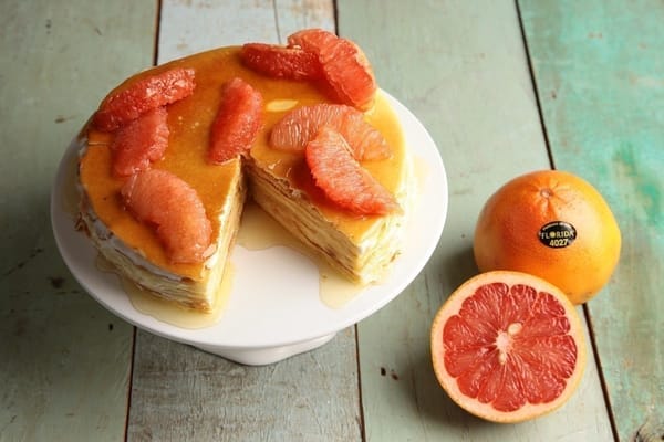봄을 기다리는 맛인가 봄, 자몽 크레이프 케이크