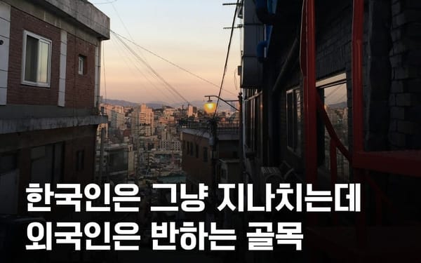 한국인은 그냥 지나치는데 외국인은 반하는 골목