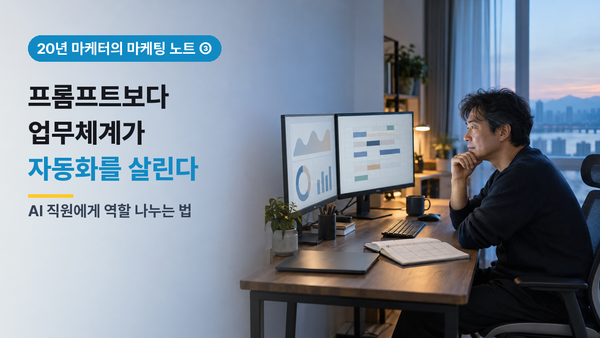 프롬프트보다 업무체계 수립이 AI 마케팅 자동화에 중요한 이유